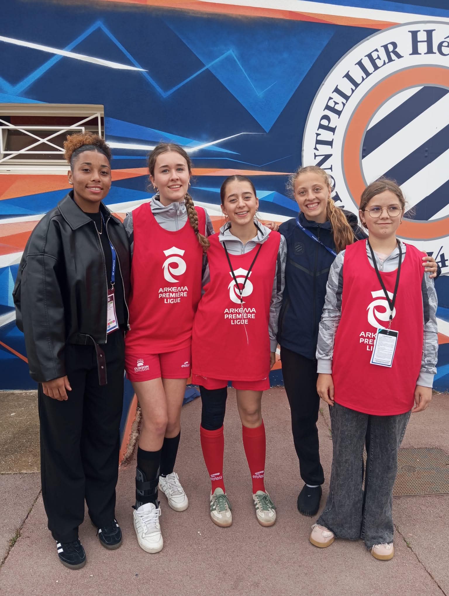 Les jeunes féminines de la JSRR au MHSC lors de la rencontre de Ligue 1 Féminine